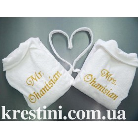 Банные халаты "Семейная пара"